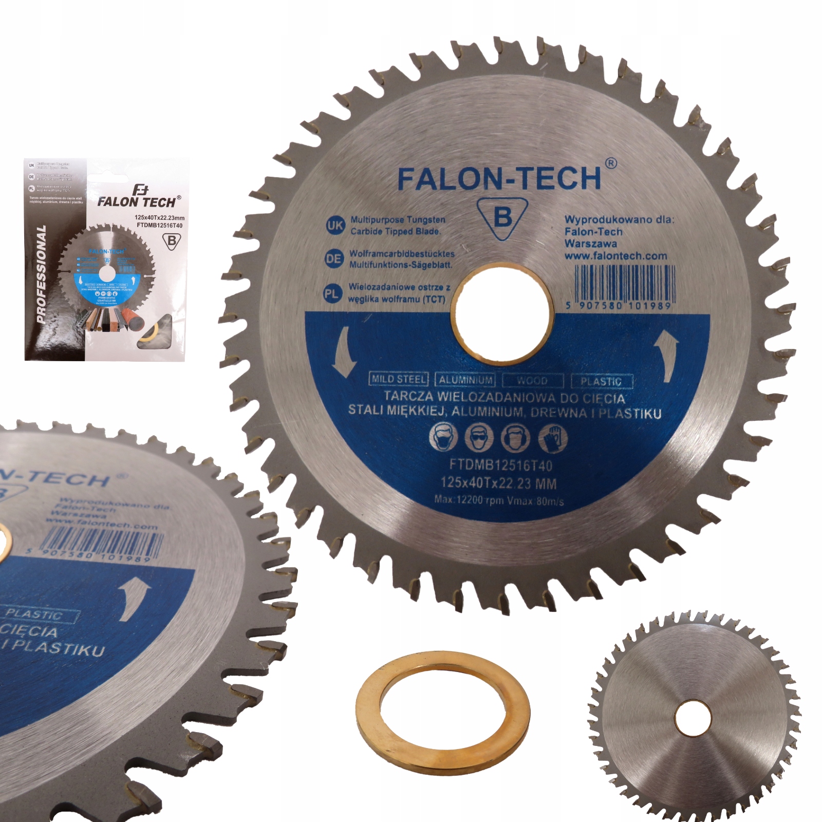 TARCZA WIELOZADANIOWA DO DREWNA METALU 125MM 40T