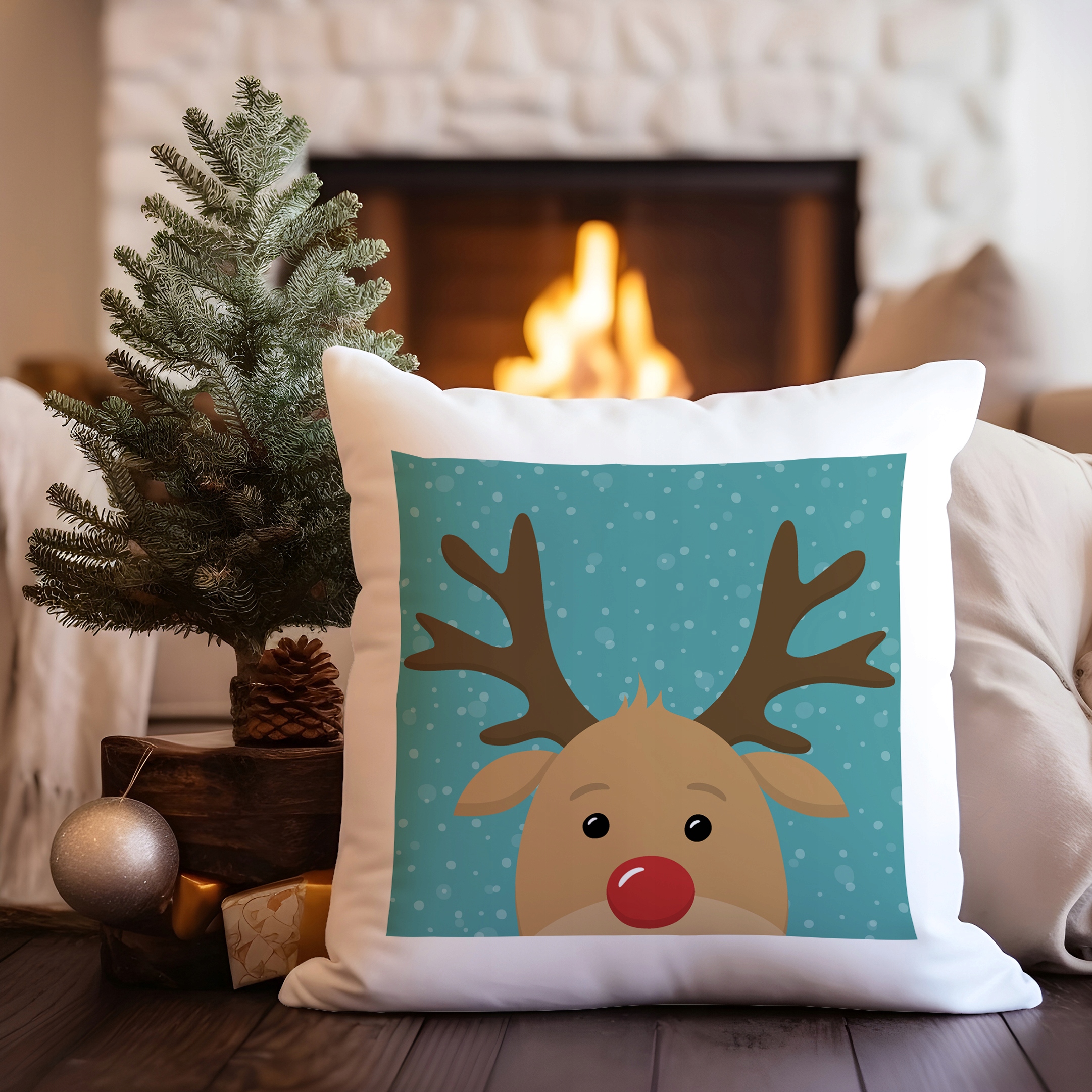 POSZEWKA DEKORACYJNA 40x40 ŚWIĄTECZNA Z NADRUKIEM Zastosowanie inne