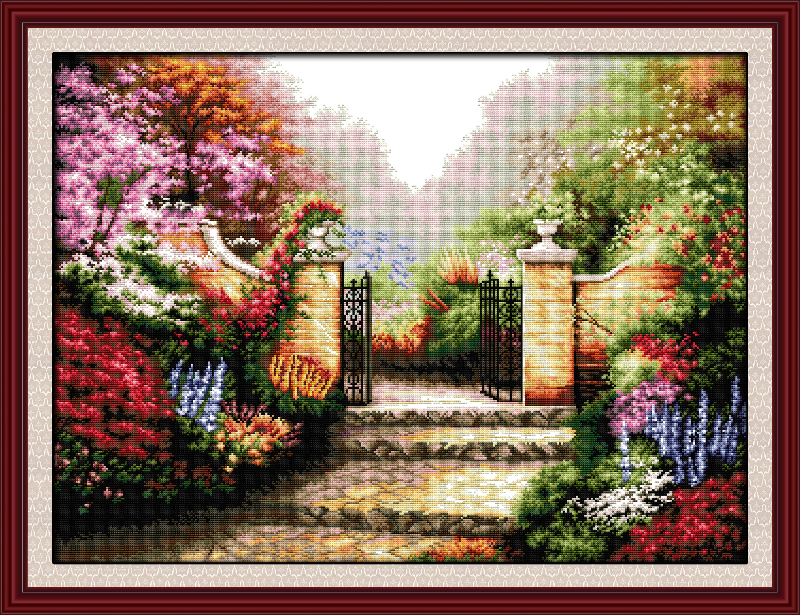 Křížková výšivka počítaná sada (kanva, mulina)