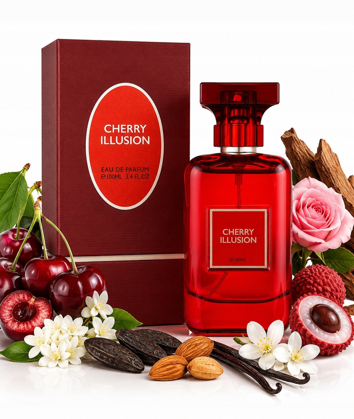Oryginalne Perfumy Arabskie Flavia Cherry Illusion 100ml Edp