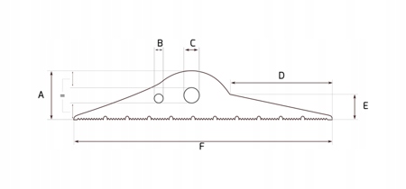 USZCZELKA GARAŻOWA do Bramy 15x80 PRÓG 3,5mb +KLEJ Kod producenta HUBFAL_UG80.3,5.K