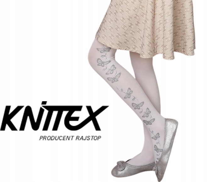 

Knittex rajstopy dziecięce Iris biały 140-146