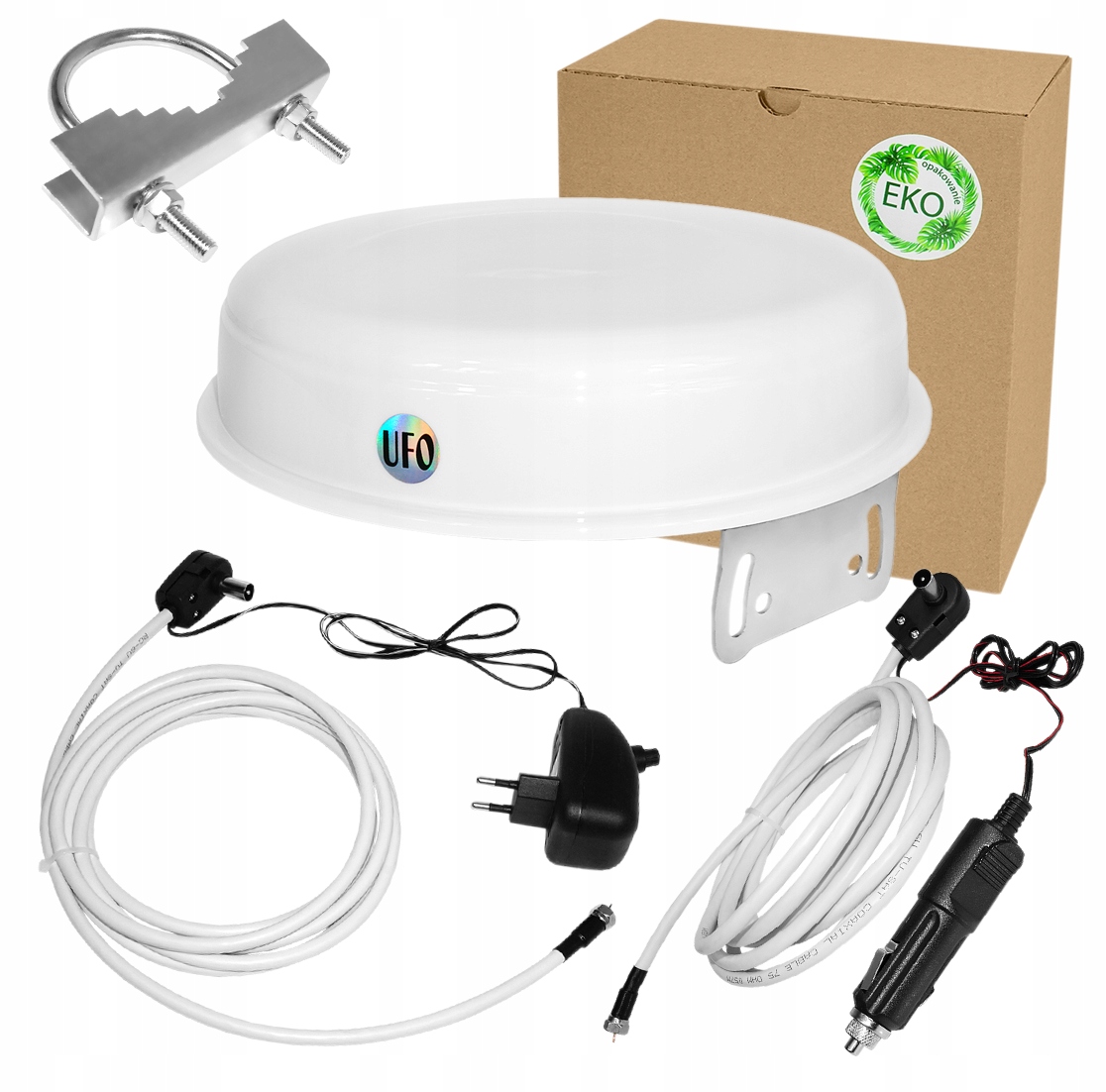 

Najmocniejsza Antena DVB-T2 Dookólna Lte Ufo +45db