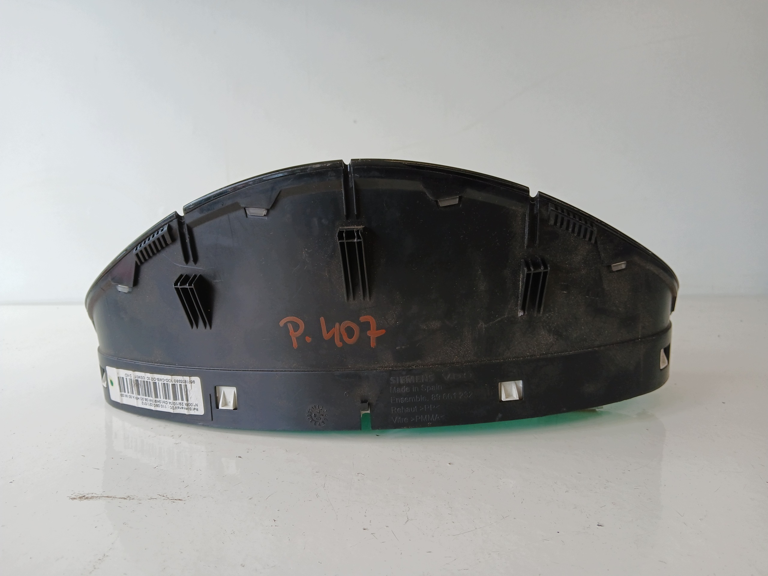 PEUGEOT 407 2.0 HDI dials dials 9651855380