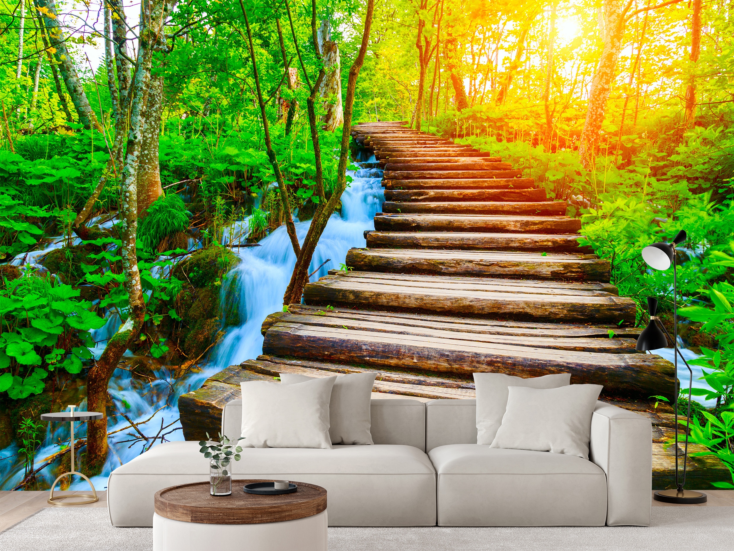 Fototapeta Dřevěná Stezka Park Plitvice Chorvatsko Příroda 270 x 180 cm