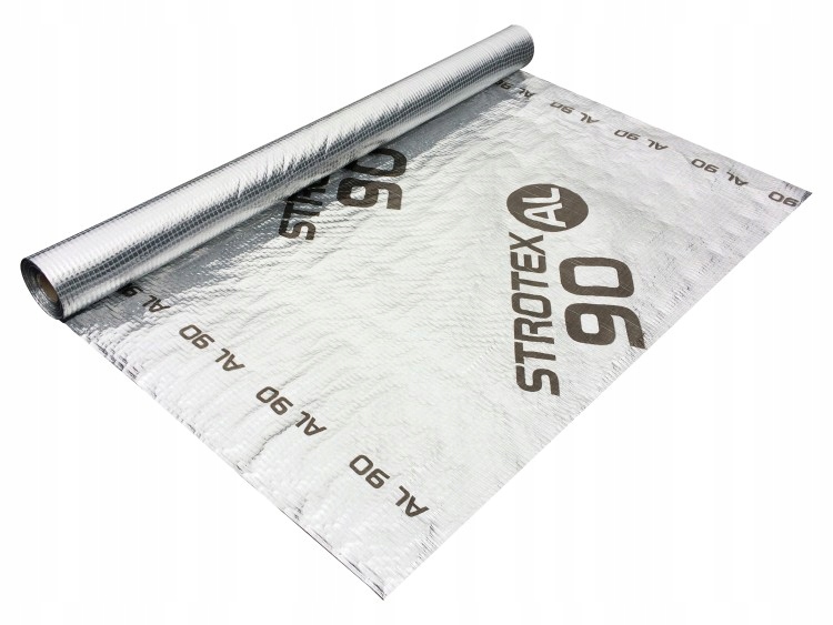 PAROIZOLACJA Z EKRANEM ALUMINIOWYM - STROTEX AL 90