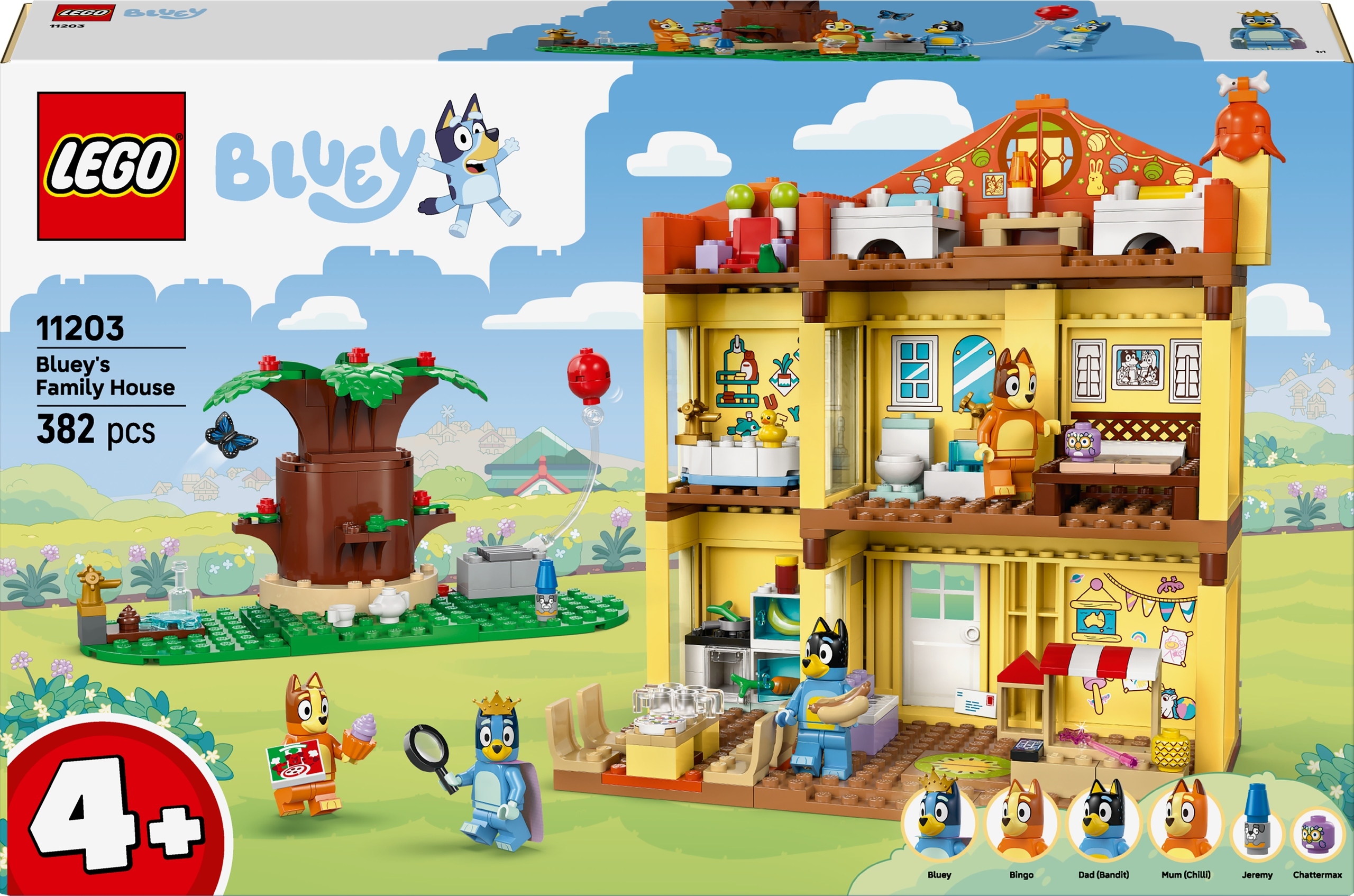 Lego Bluey 11203 Rodinný dům Modrý dům Rodina Pejsci 4+