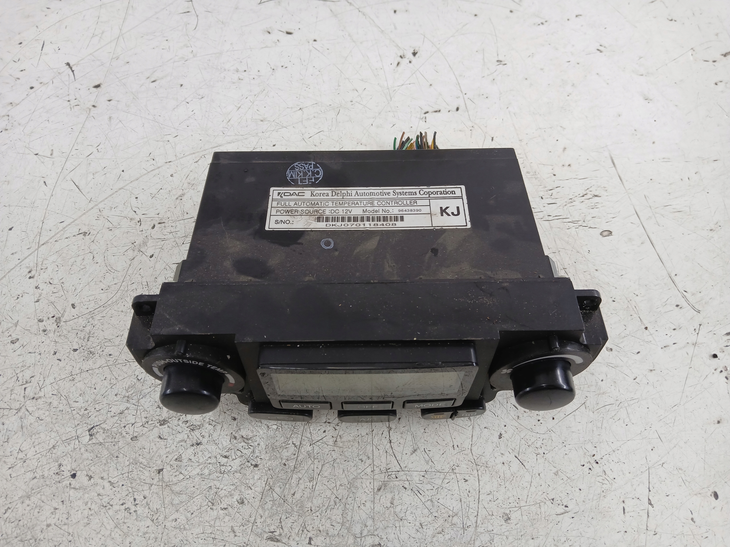 CHEVROLET NUBIRA III Unite commande clima 96438390