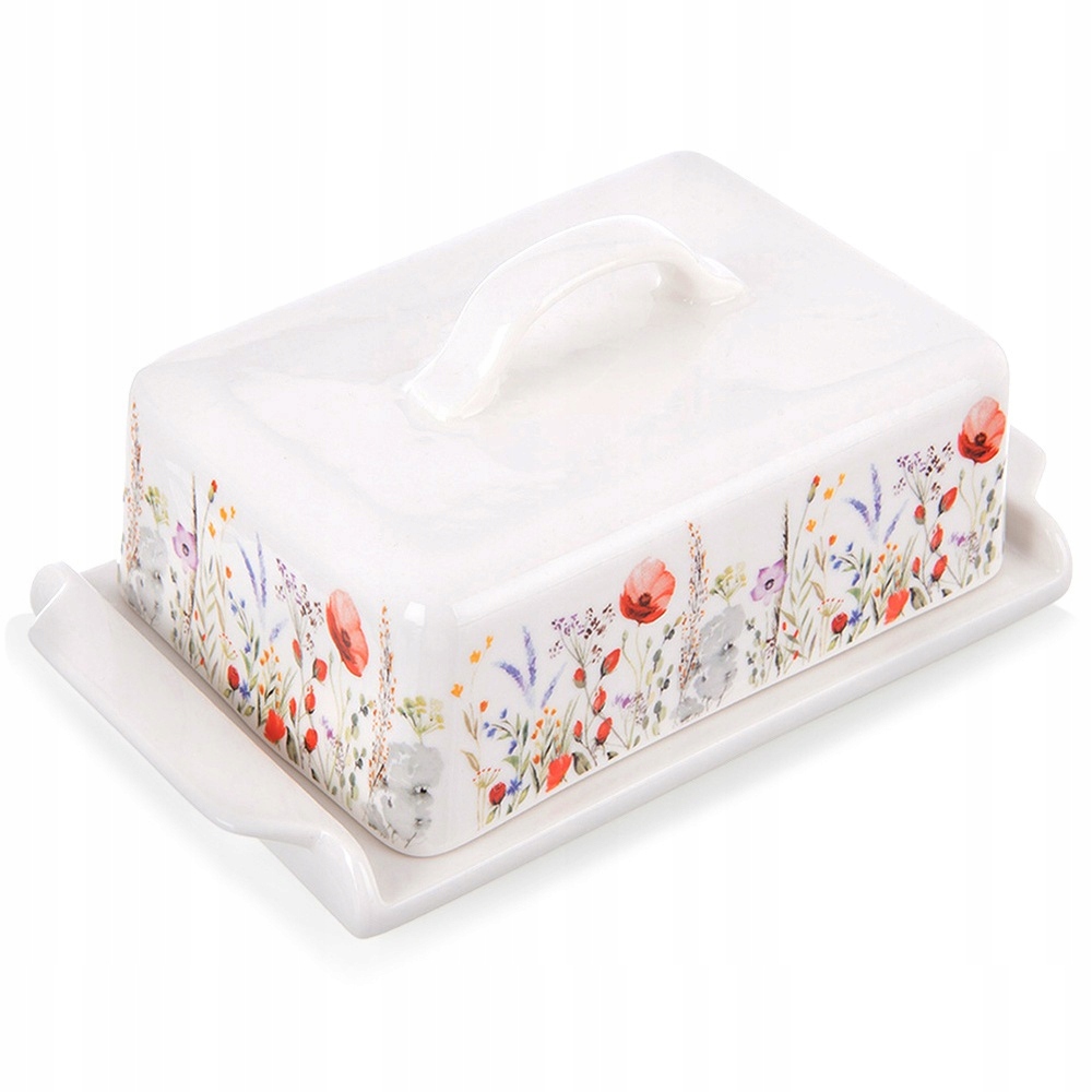 Porcelánová máslenka Maki, bílá