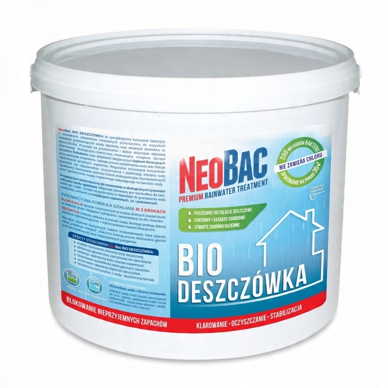 

NeoBac Bio Deszczówka Klarowanie Deszczówki 5KG