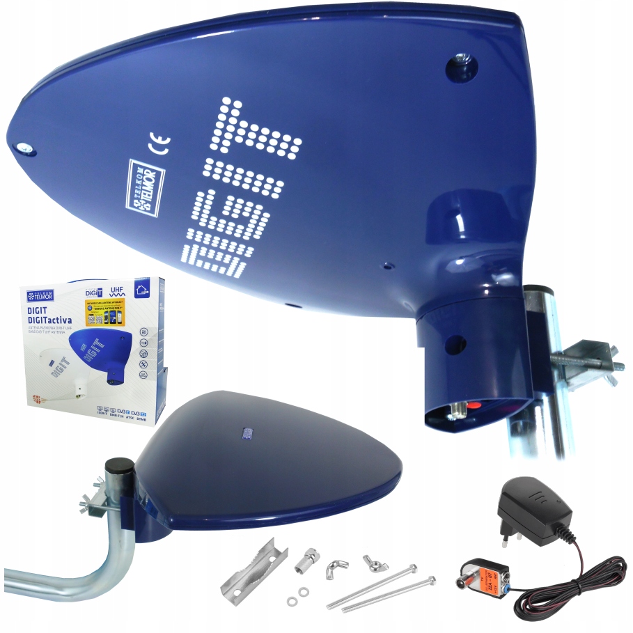 

Antena DVB-T2 Telmor Digit Activa Aktywna Zasilacz