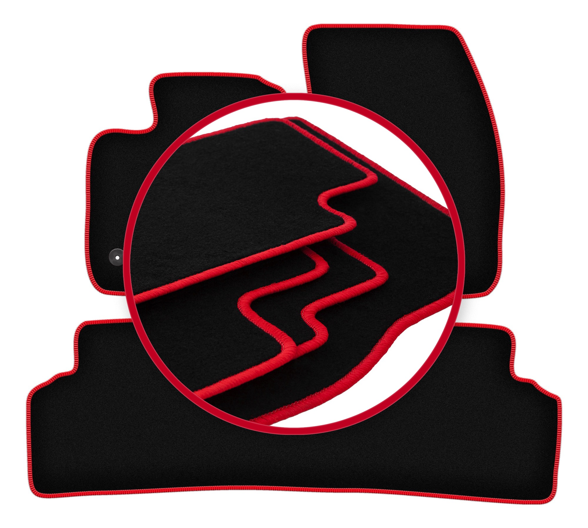 Automobilové velurové koberce Lux pro Ford Tourneo Courier kombivan (2014-)