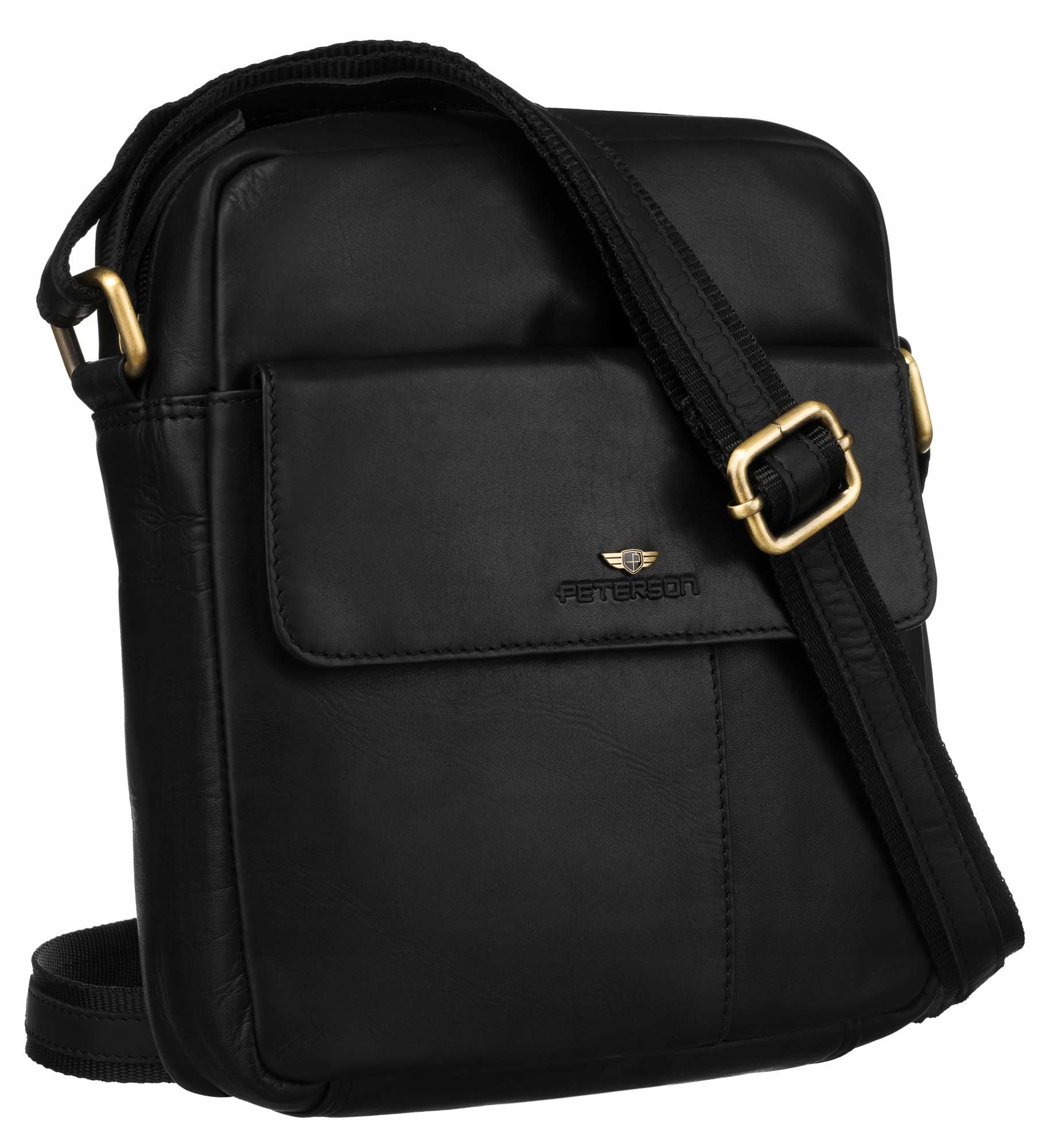 Pánská kožená taška přes rameno Peterson, sáček na opasek, kabelka přes rameno