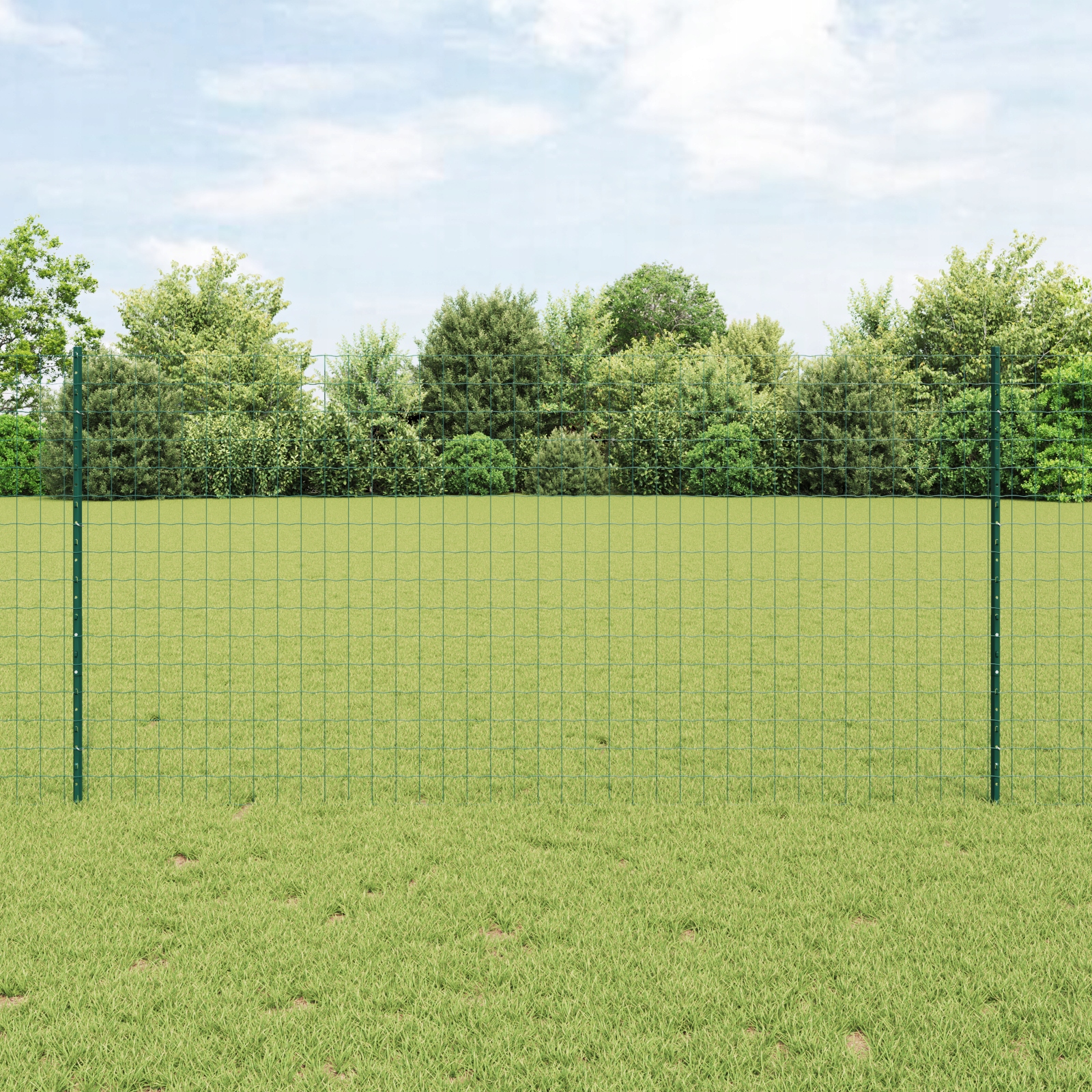 Sada zahradního plotu Sada 2 Zelený Polyethylen 25 x 1,2 m Green 3336051