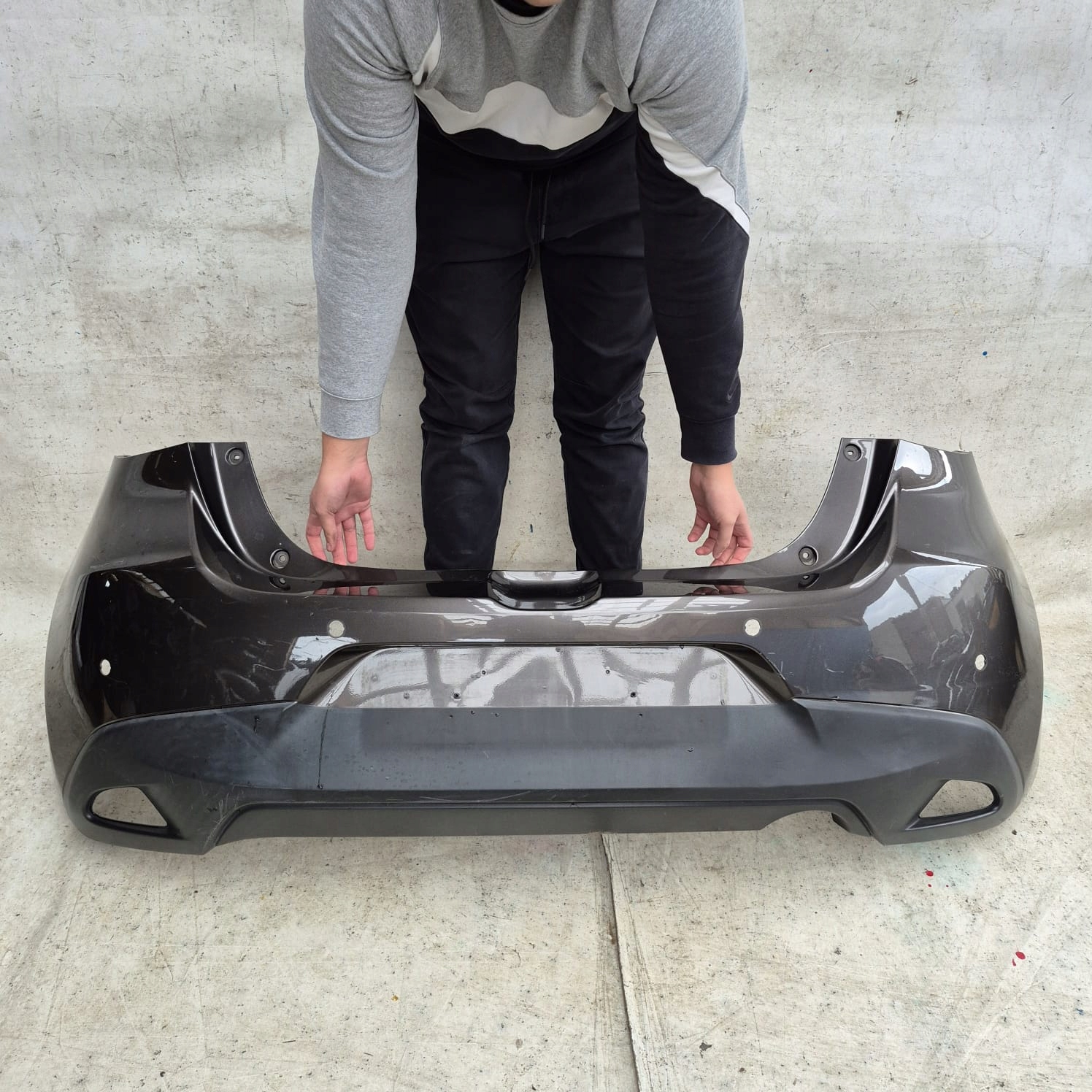MAZDA 2 II DJ 14- bumper rear part rear PDC