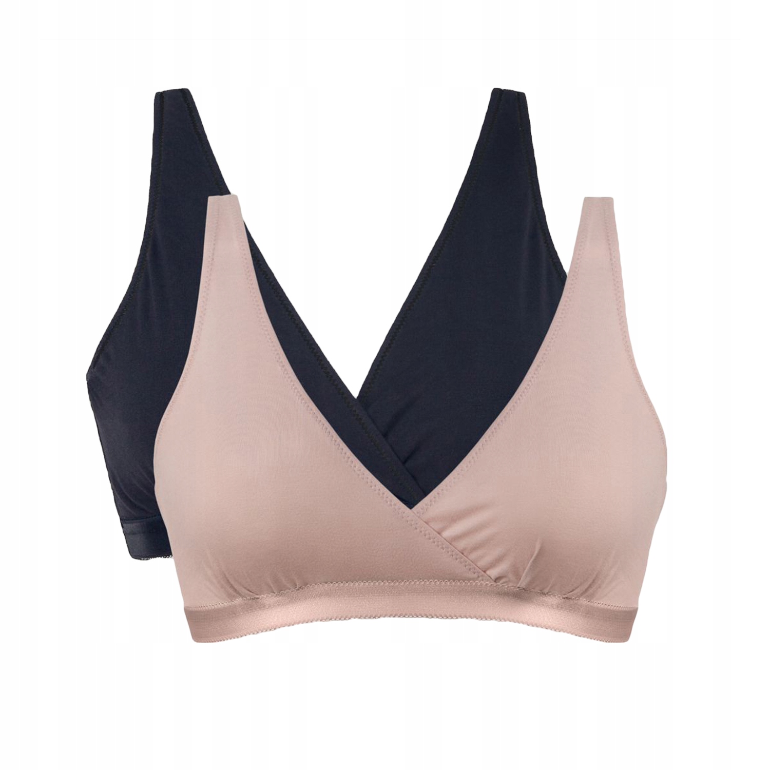 Mitex Lilly 2 balení černá/růžová Podprsenka Na Kojení měkká L