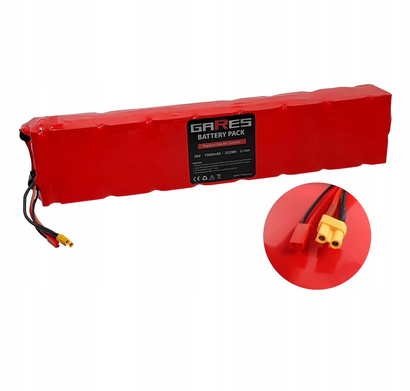 Baterie Akumulátor Univerzální konektor koloběžky XT30 36V 7,0Ah 7000 mAh