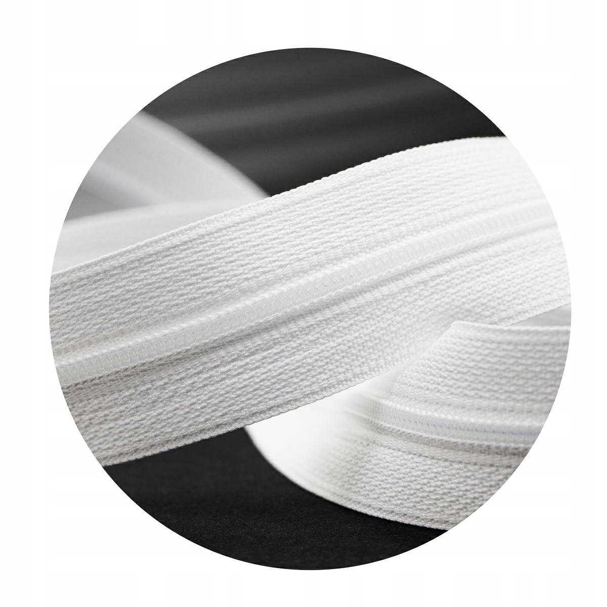 Páska zipová bílá 3mm/300mb