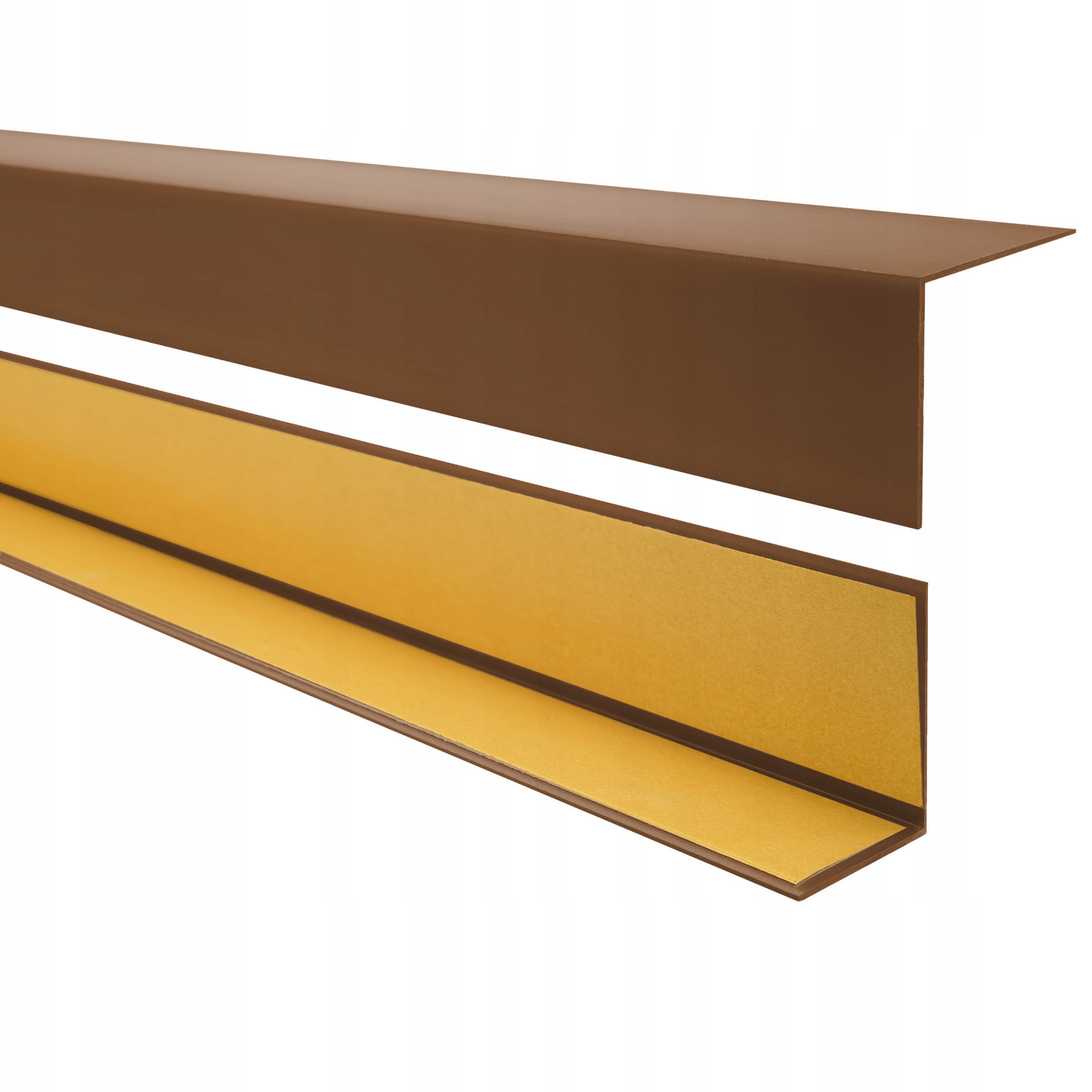 Uhlový profil Pvc, samolepiaca ochrana hrán, ochrana rohov, bronz