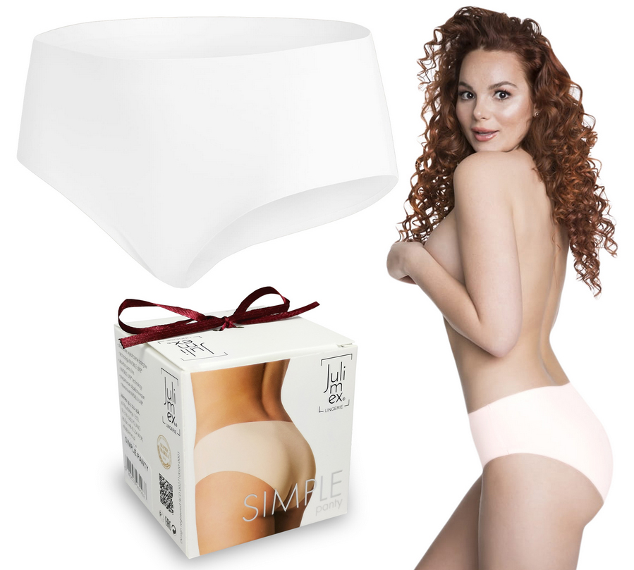 

Julimex Figi Simple Panty Bezszwowe Białe S