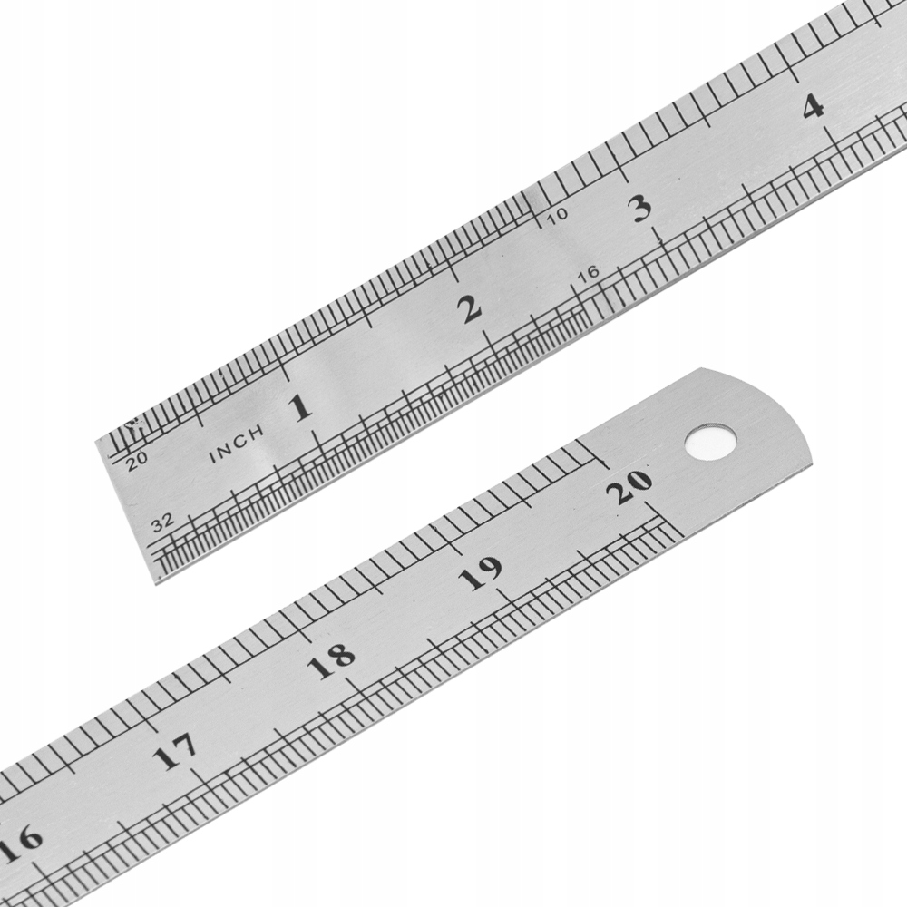 LINIJKA MIARA METALOWA DWUSTRONNA 50 CM / 20 CALI Kod producenta 5011-3