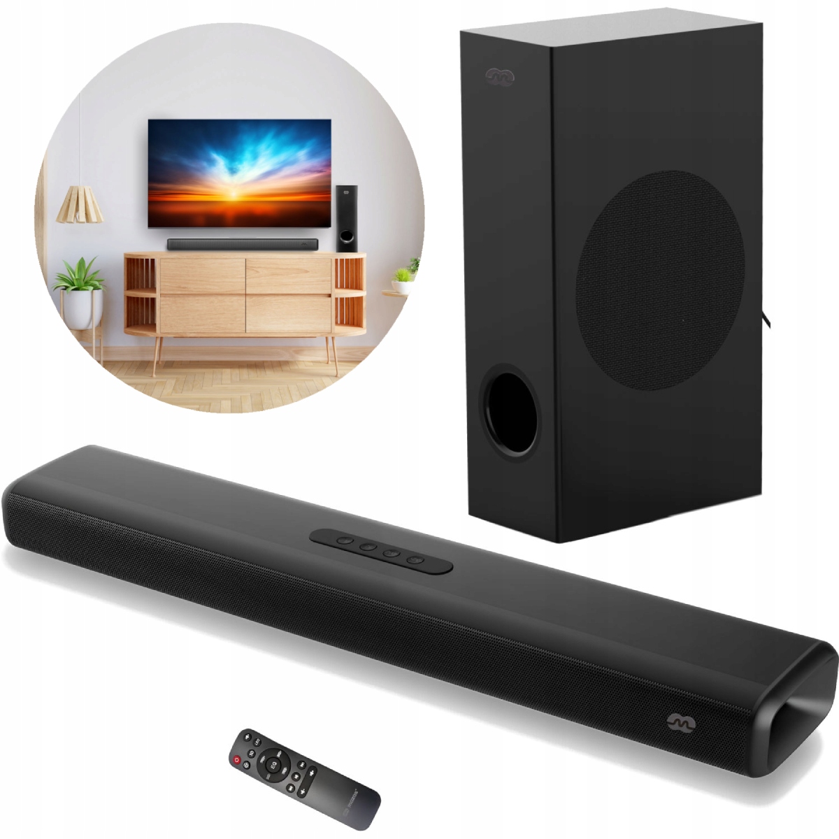 

Mozos Theater Soundbar 2.1 100W Bt Spdif Hdmi Arc