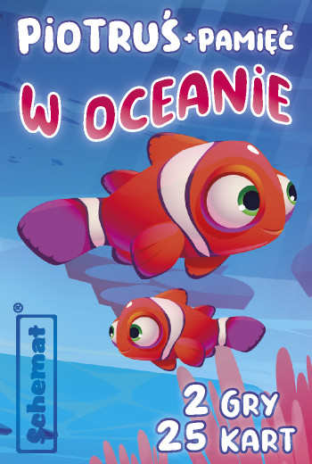 KARTY PIOTRUŚ PAMIĘĆ GRA PAMIĘCIOWA DLA DZIECI MEMORY W OCEANIE 25KART