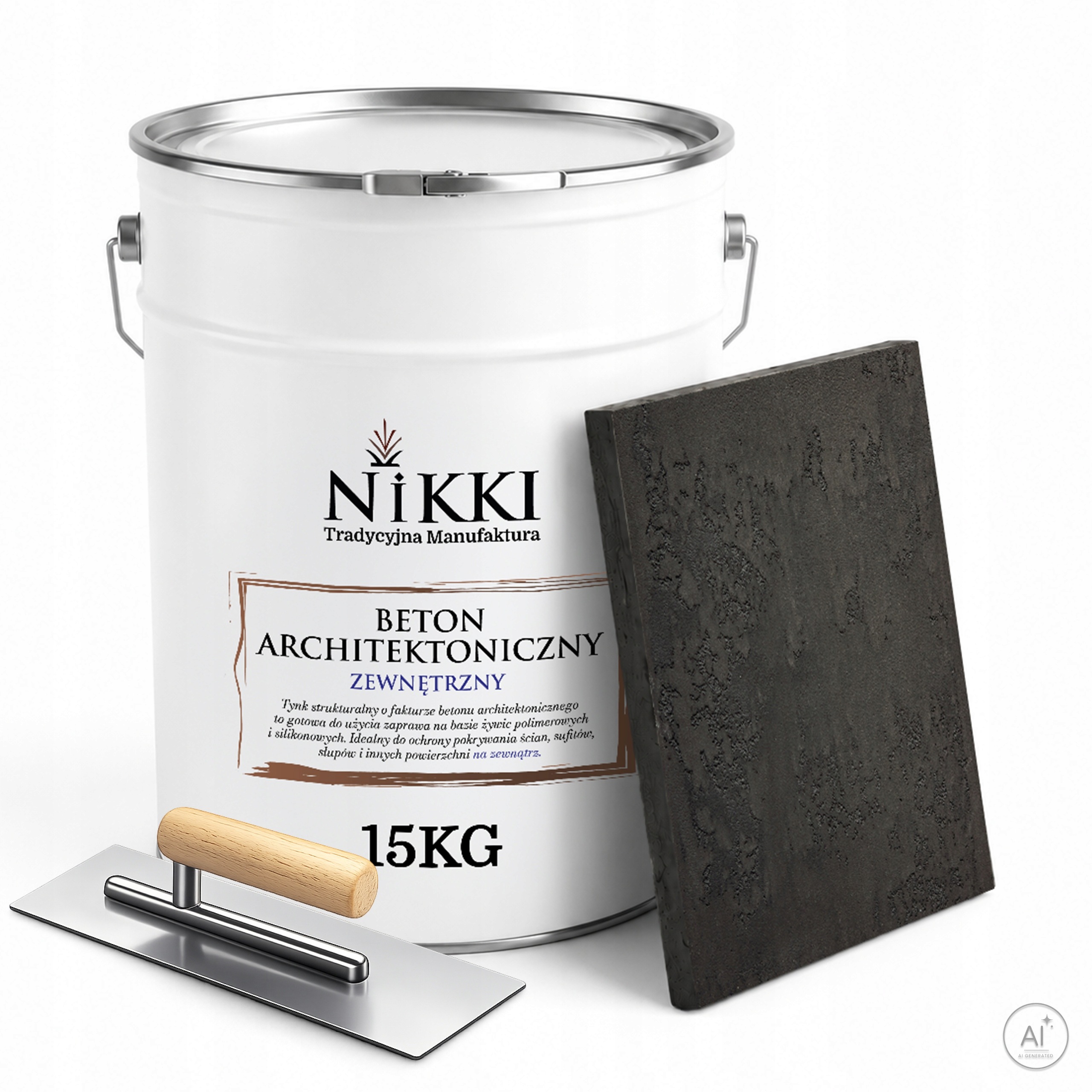 Architektonický dekoratívny betón 10 m2 15 kg Antracit hladítko
