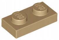 

Lego Płytka 1x2 Dark Tan 3023 Nowa 4SZT