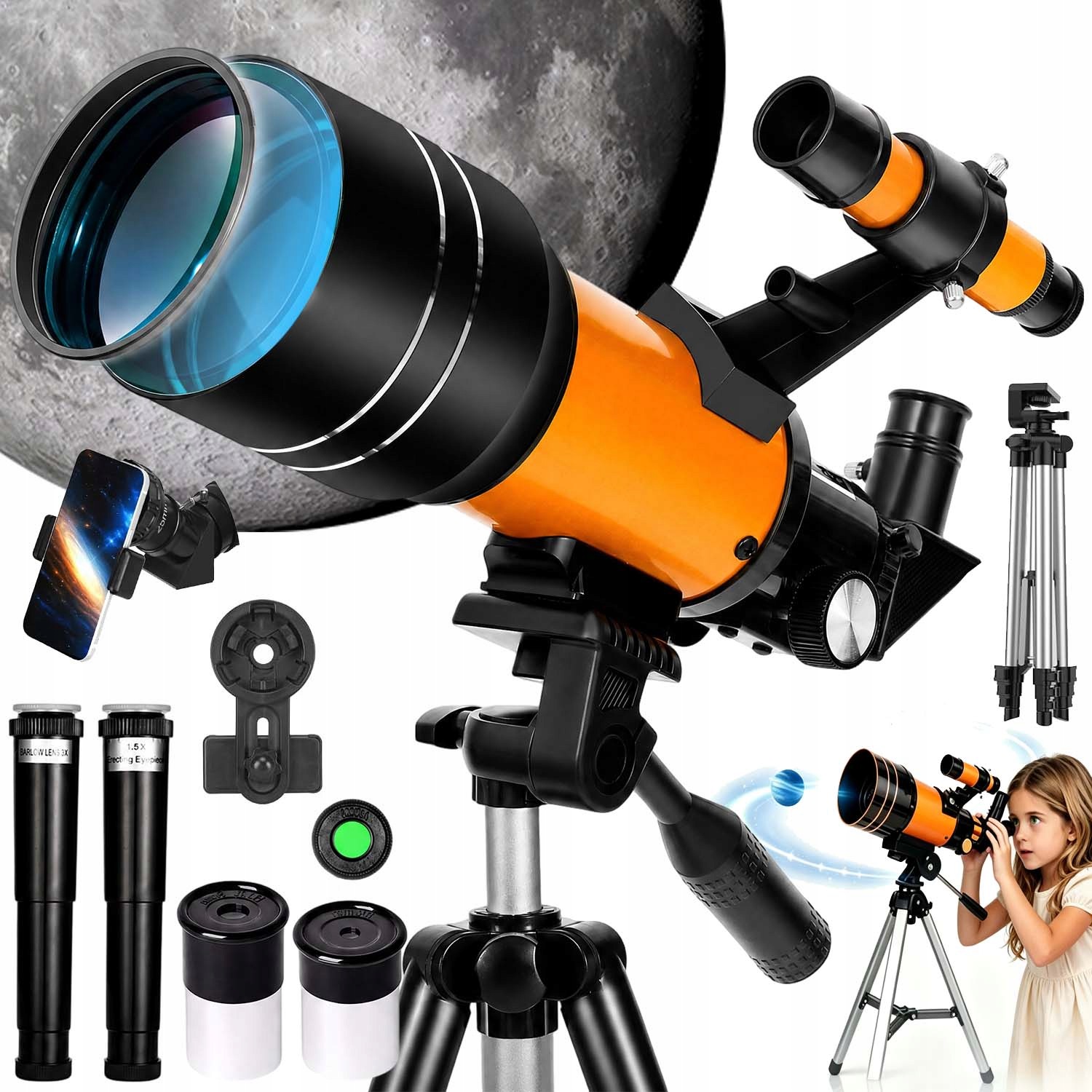 Astronomický Dalekohled, Dalekohled, Příslušenství 150X Pro Pozorování Hvězd Planet