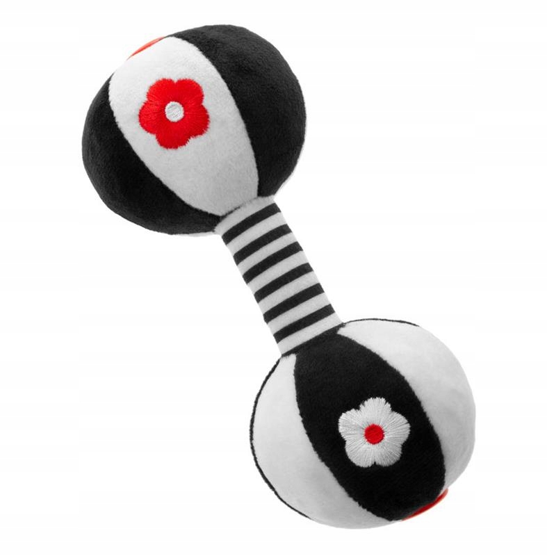 AKUKU ZABAWKA SENSORYCZNA GRZECHOTKA PLUSZOWA