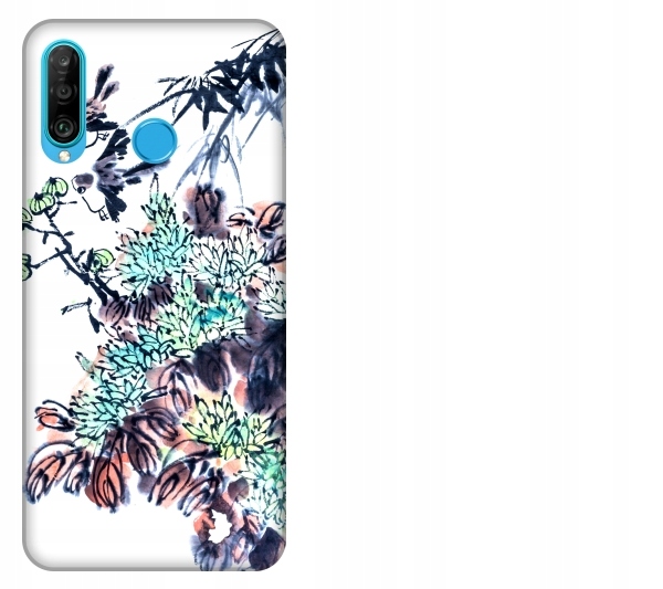 

Etui pokrowiec Huawei P30 Lite Kwiaty akwarela chi