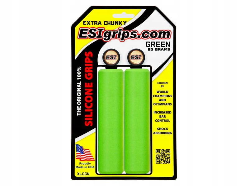 Chwyty rowerowe Esi Extra Chunky Zielone