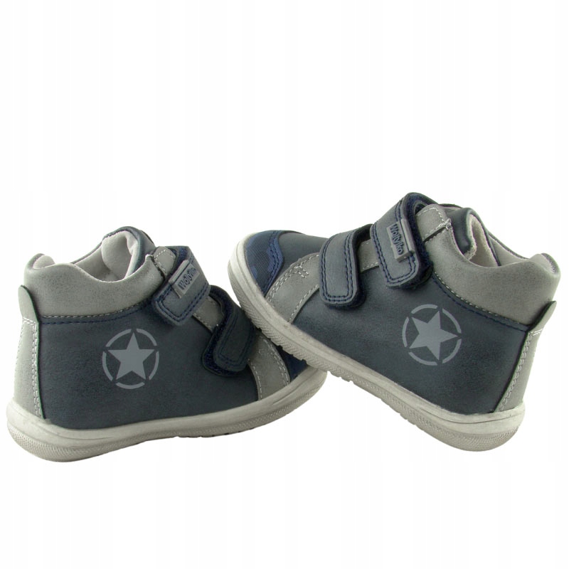 Trzewiki botki dziecięce Wojtyłko profil skóra 21 Kolor niebieski