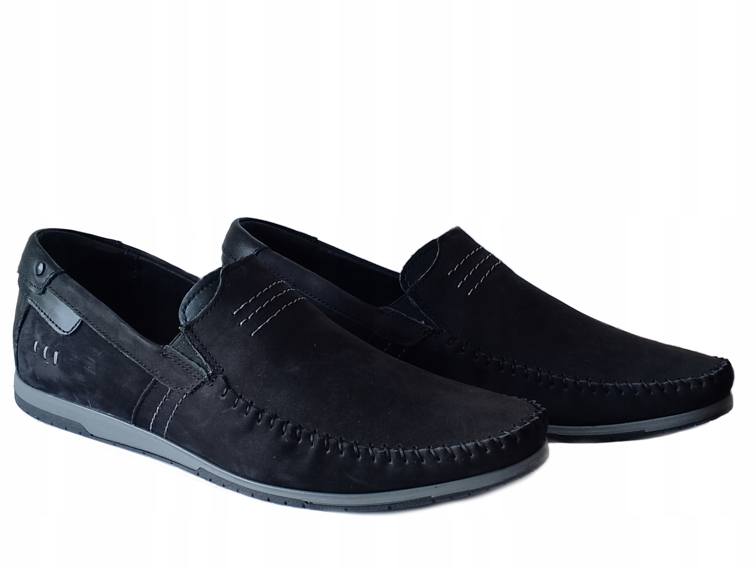 Komodo 876 mokasíny Polské černé 41 Kůže Nat