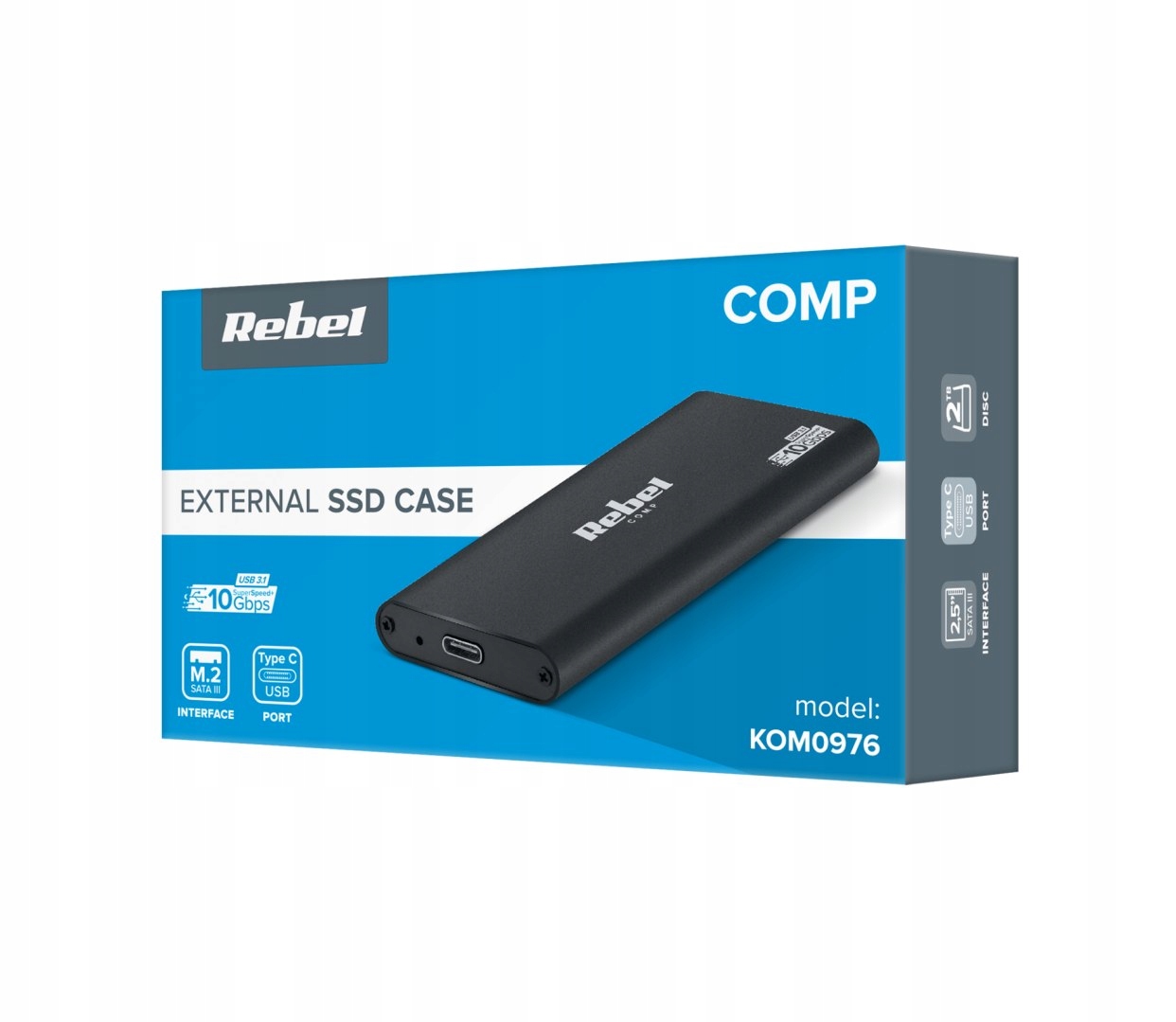 Obudowa dysku SSD M2 USB-C 3.0 Rebel aluminium Producent Rebel
