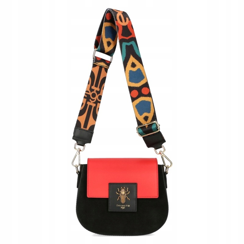 Ego Dámská kožená kabelka Přes Rameno Semišová podkova Crossbody Premium