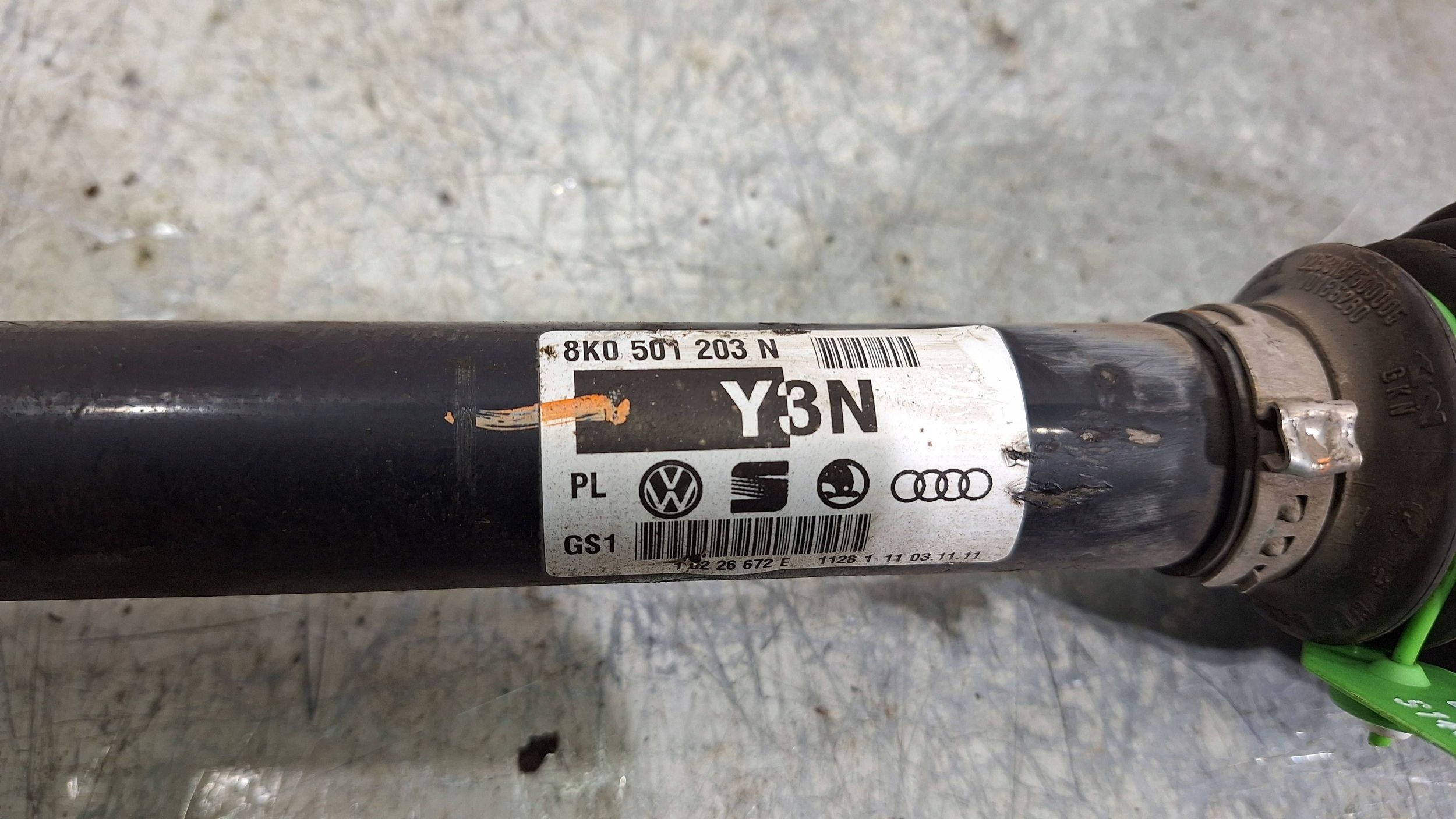 semi-axis left right rear part rear 8K0501203N AUDI A4 B8 A5 S5 8T