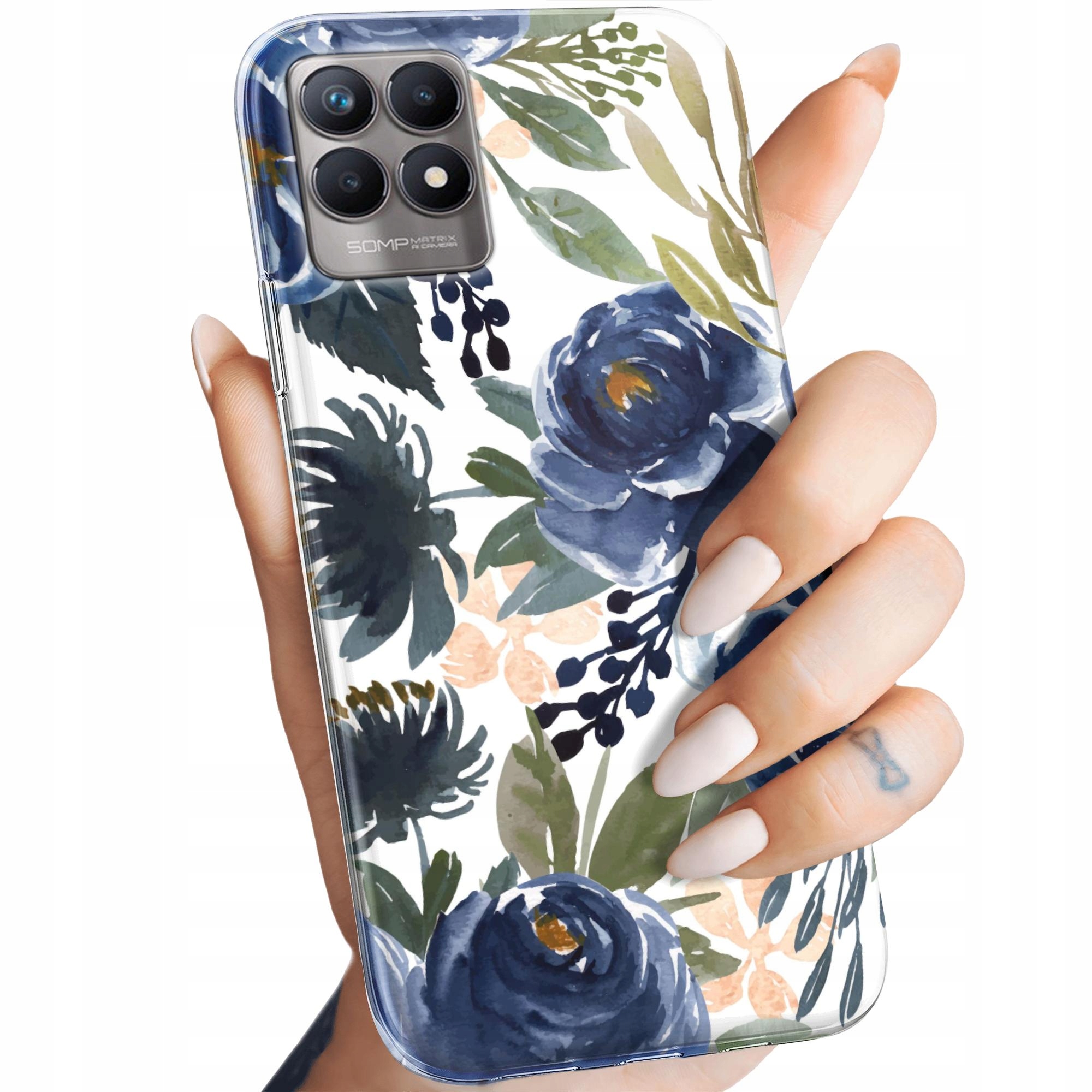 

Etui do Realme 8I Kwiaty Obudowa Case