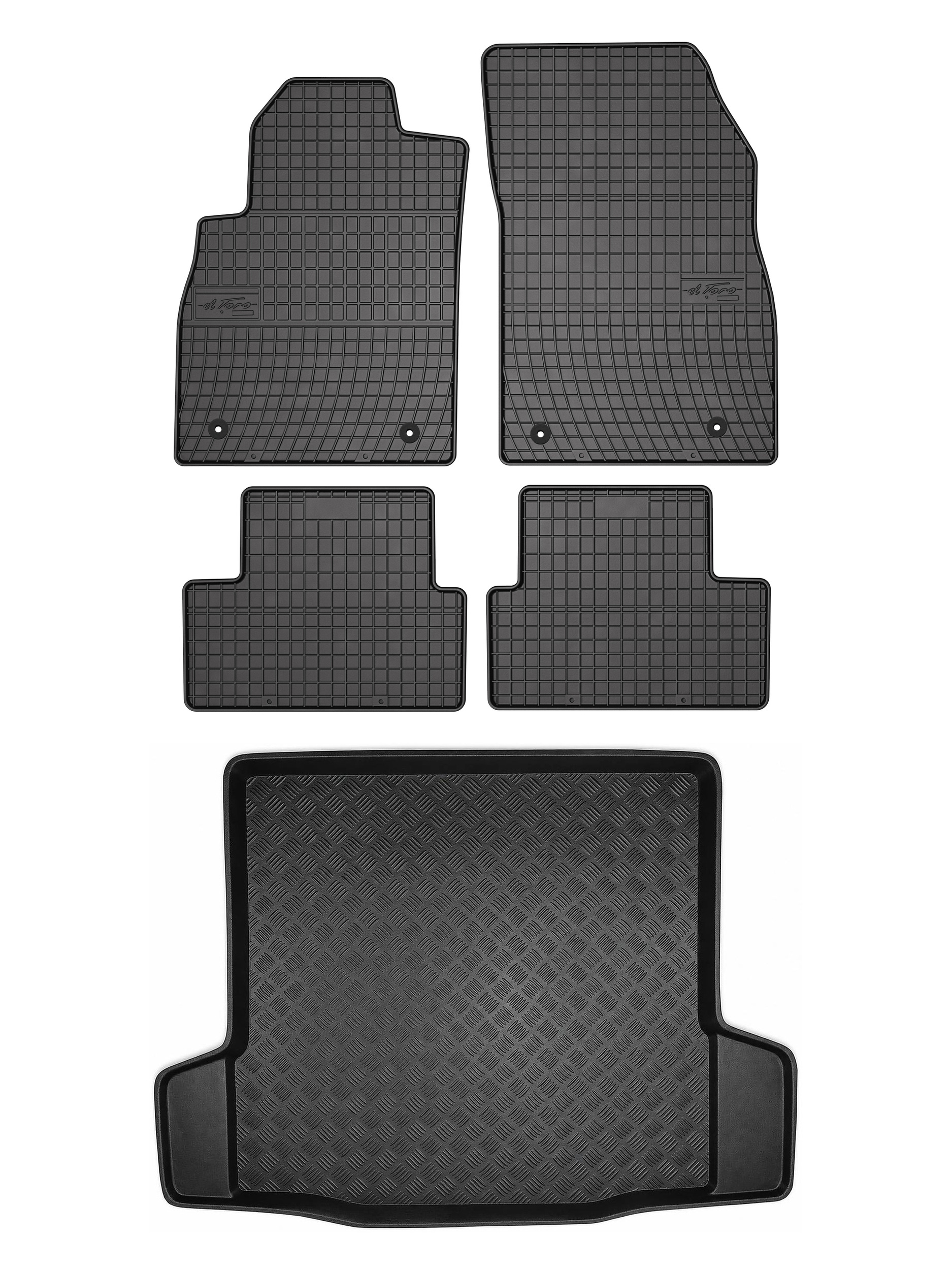 Gumové koberce SolidPRO rohož do kufru pro: Chevrolet Cruze 2008-2016