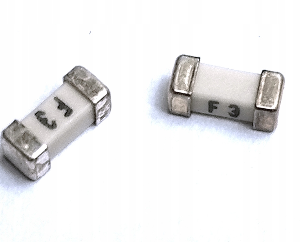 [2 szt] Bezpiecznik 3A 125V szybki ceramiczny Smd 2410 6.1x2.7mm Wickmann