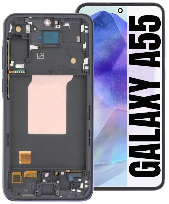 Displej Pro Samsung Galaxy A55 A556 Plná Velikost 6,6" Oled +rámeček Navy