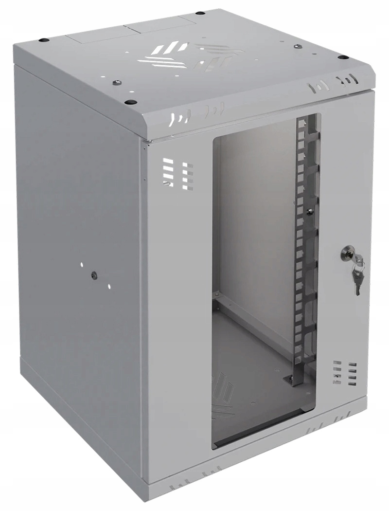 10" nástěnná racková Skříň RC10-9U-300GG šedé Sklo