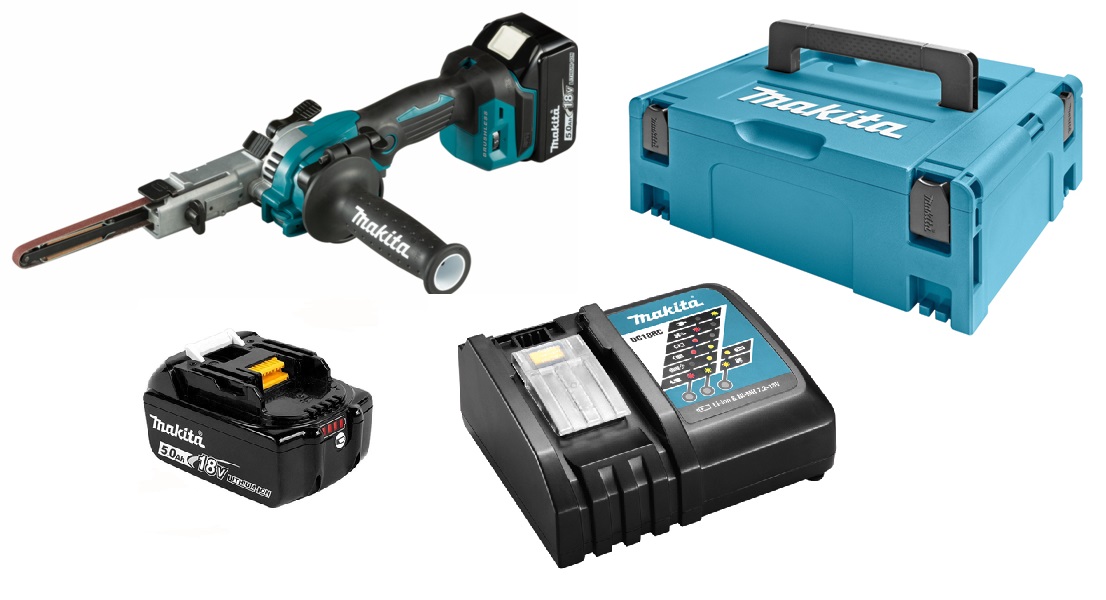 Makita Szlifierka Taśmowa 18V 9x533mm 2x5,0Ah