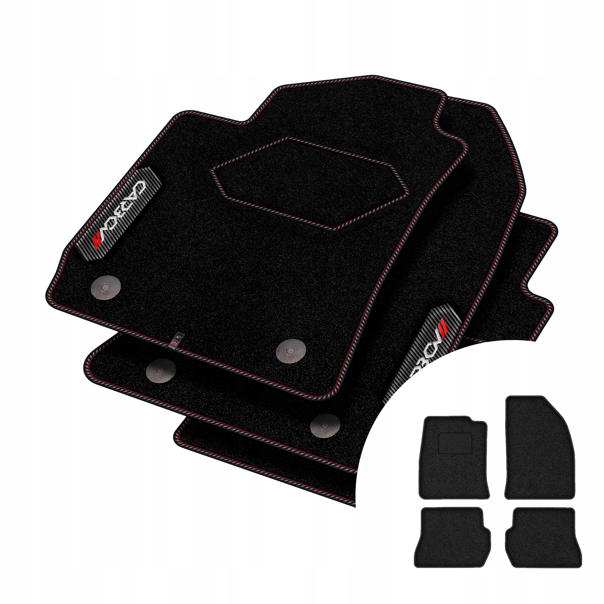 Koberce Carbon pro Ford Fiesta 2002-2005