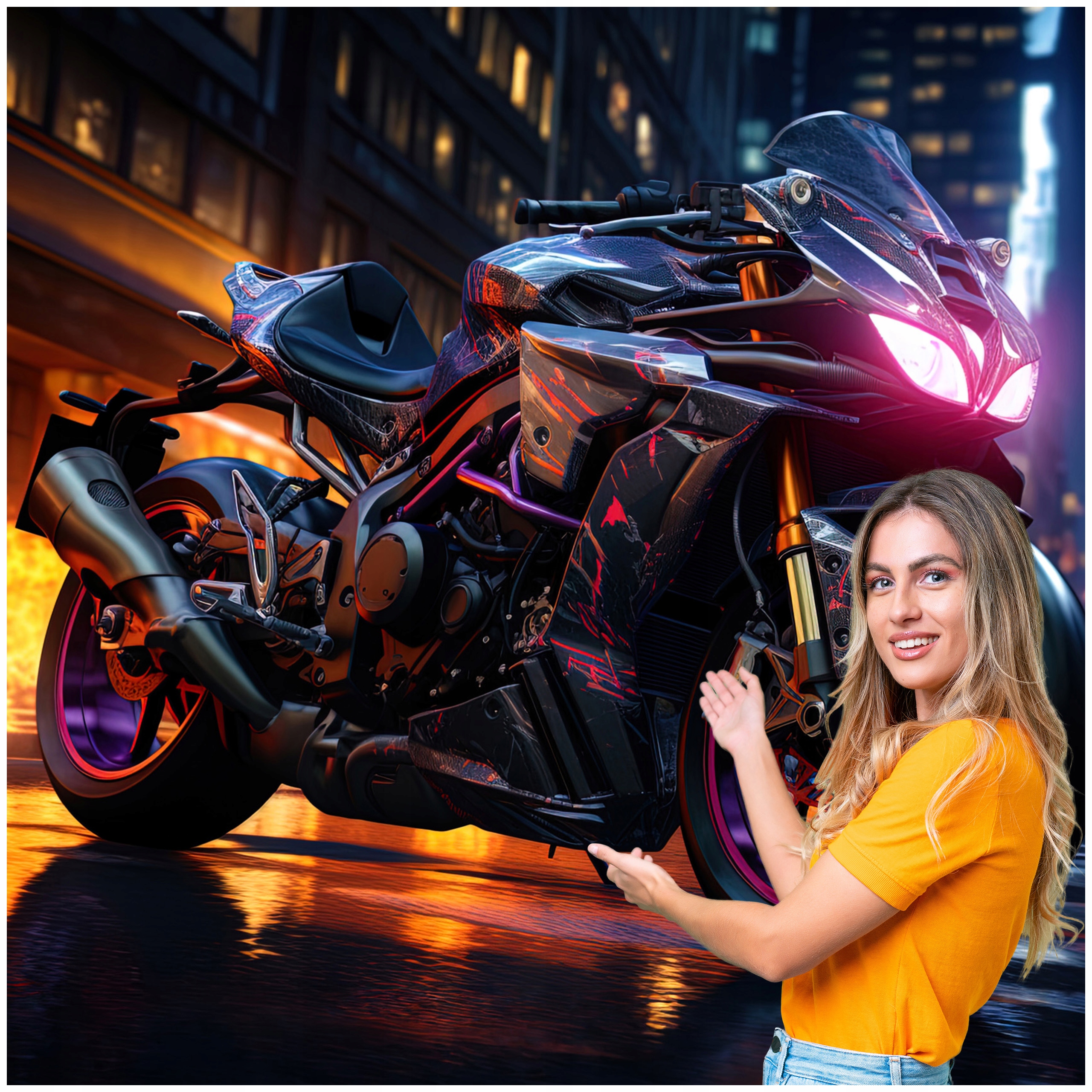 Fototapeta 3D Pro Mládež Auto Motocykl 490x260 DMSM01F