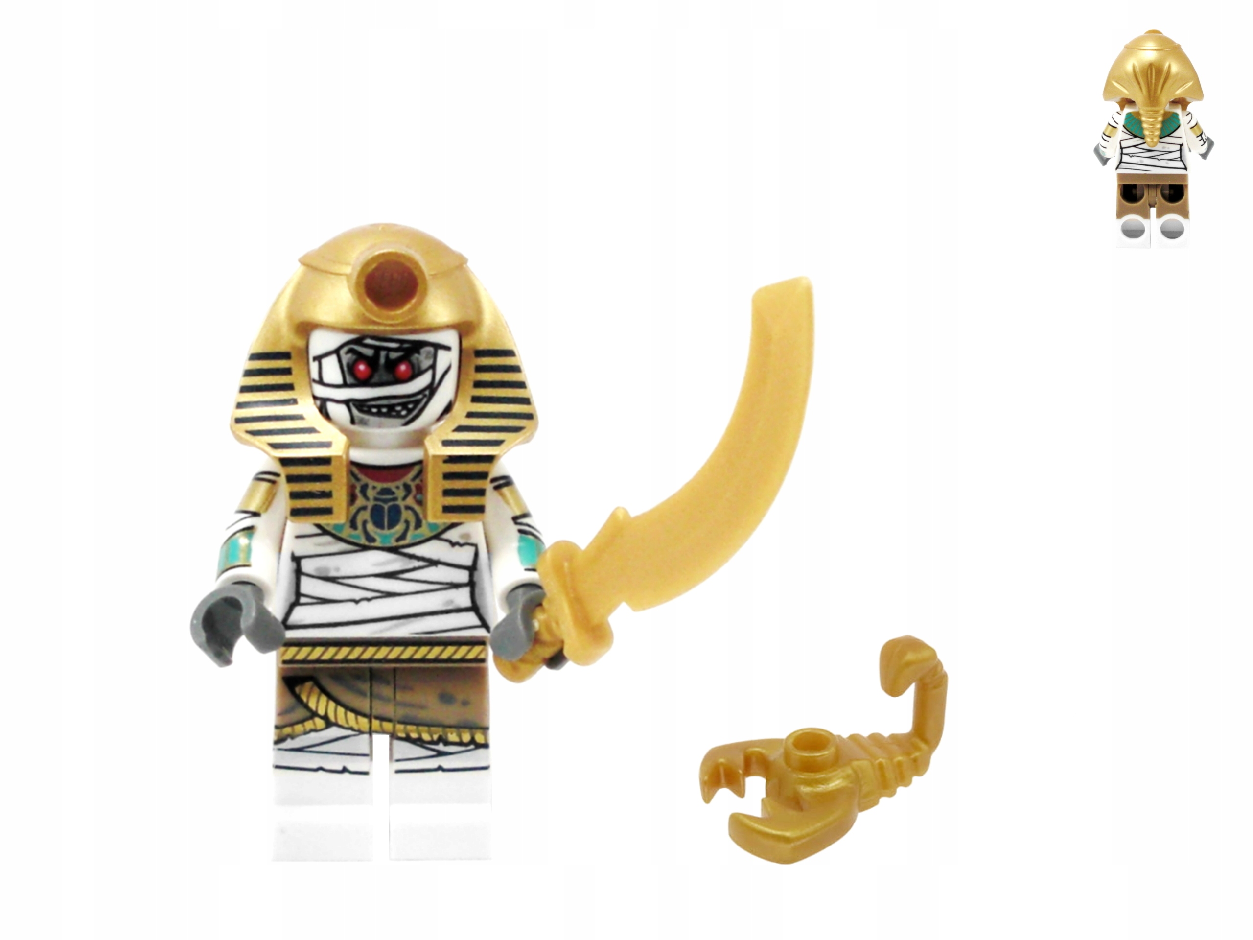 

Unikat Lego Mumia Warrior złoty miecz