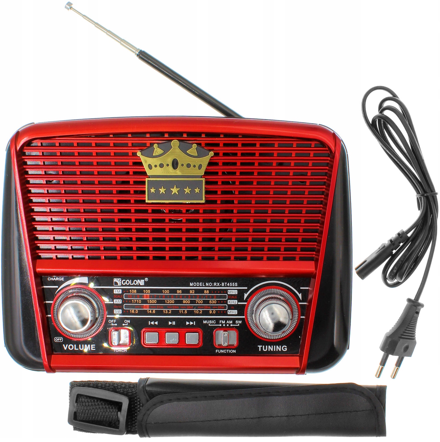 

Radio Retro Solar Akumulator Usb Przenośny Głośnik