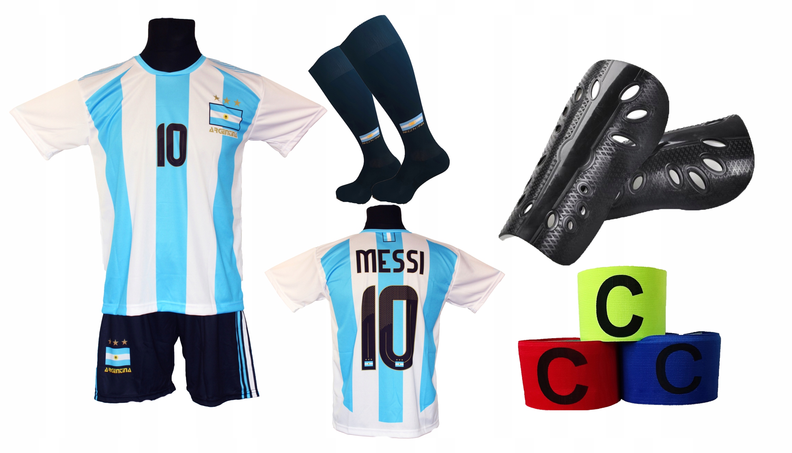 Messi sportovní set fotbalového oblečení Argentina Oo 164