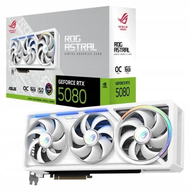 Karta graficzna Asus GeForce Rtx 5080 Rog Astral Oc White 16GB Dlss 4